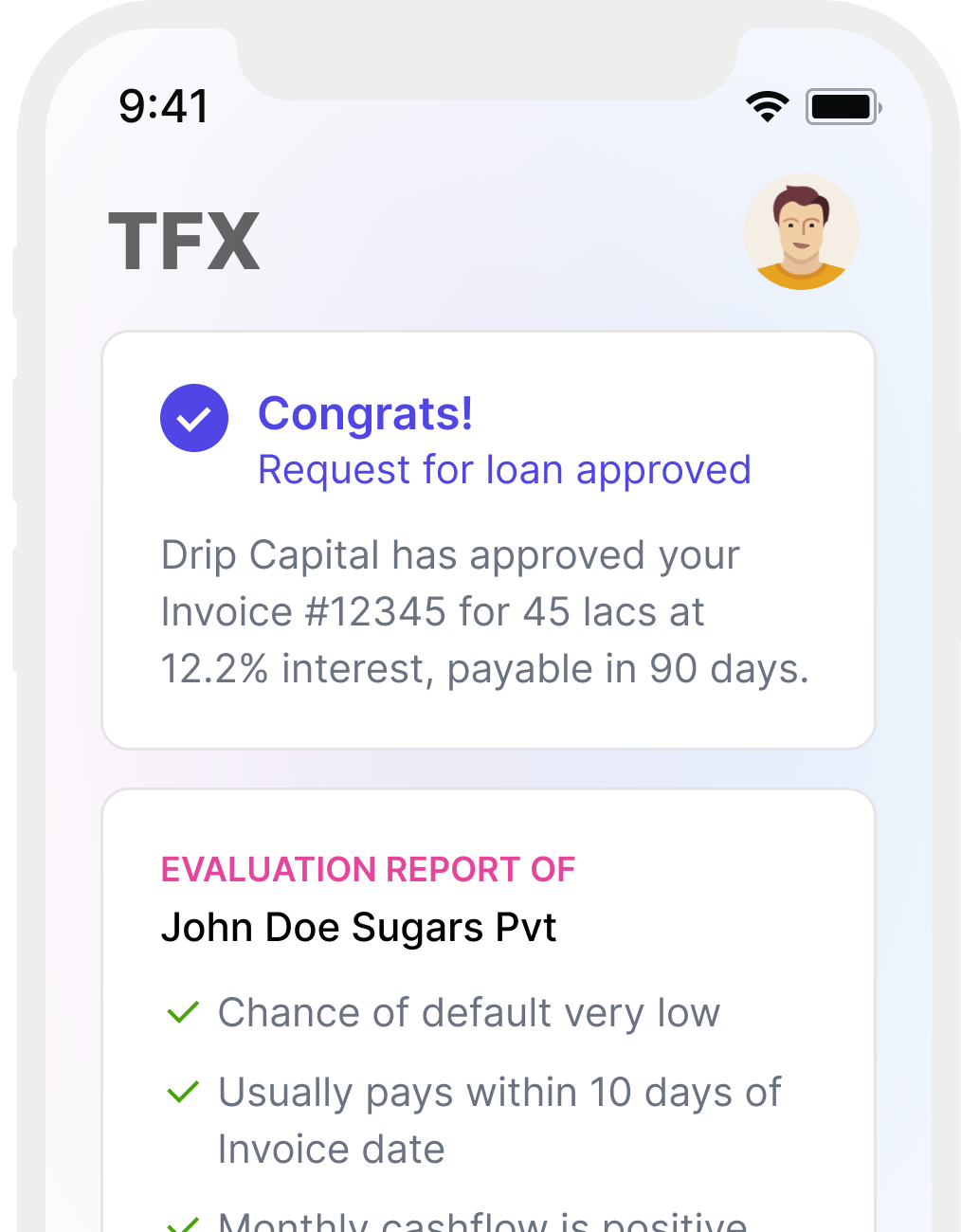 App screenshot